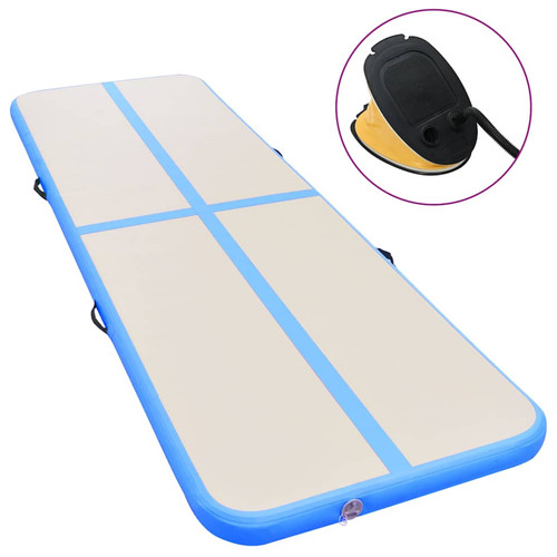 Inflatable gymnastics mat blue - gymnastics,
